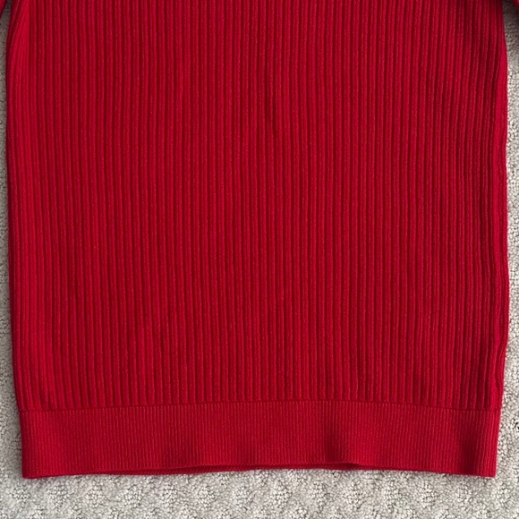 Talbots Ribbed Long Sleeve Turtleneck Sweater Red Small Casual Holiday NWT - Picture 4 of 12